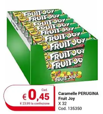 Centro Cash Caramelle PERUGINA Fruit Joy x32 offerta