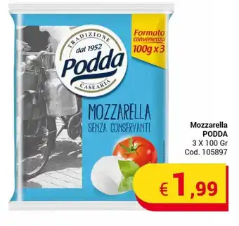 Centro Cash Mozzarella PODDA 3x100 gr offerta