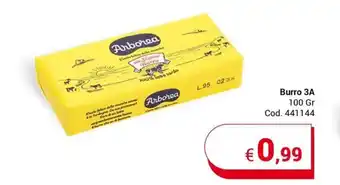 Centro Cash Burro 3A 100 gr offerta