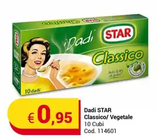 Centro Cash Dadi STAR Classico/ Vegetale 10 Cubi offerta
