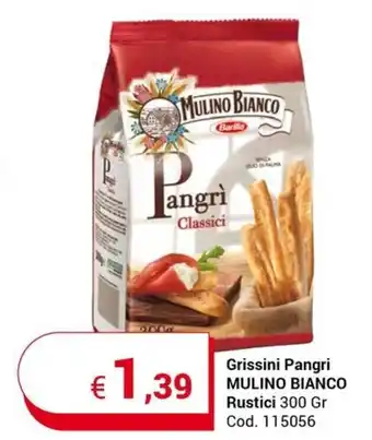 Centro Cash Grissini Pangri MULINO BIANCO Rustici 300 Gr offerta