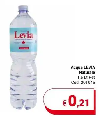 Centro Cash Acqua LEVIA Naturale 1,5 Lt Pet offerta