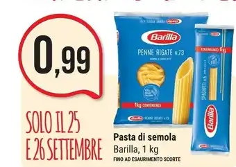 Supermercati Gulliver Barilla Pasta Di Semola offerta