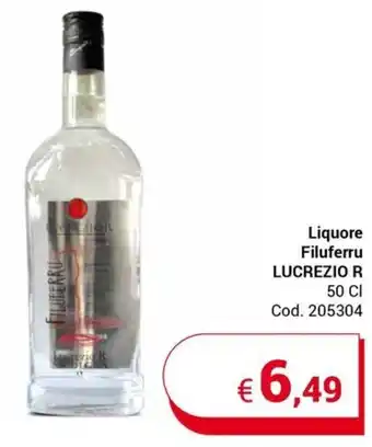 Centro Cash Liquore Filuferru LUCREZIO R 50 CI offerta