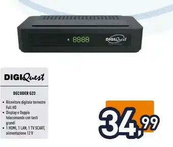 Unieuro Digiquest Decoder G23 offerta