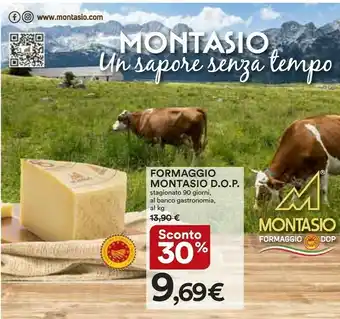 Ipercoop Formaggio Montasio Dop offerta