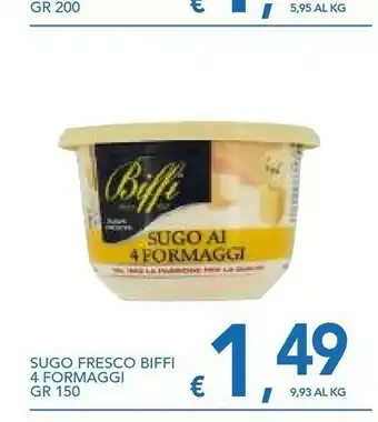 Vivo Supermercati Biffi Sugo Ai 4 Formaggi 150 G(ml) offerta