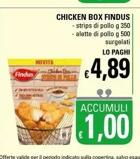Basko Findus Chicken Box Strips Di Pollo 350 G(ml) offerta