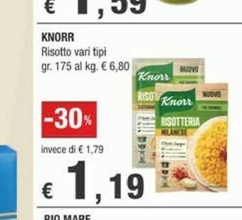 Crai Knorr Risotteria Alla Milanese 175 G(ml) offerta