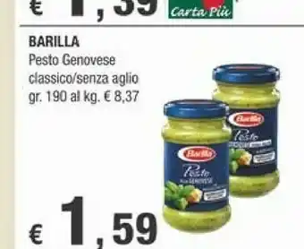 Crai Barilla I Pesti Alla Genovese Senza Aglio 190 G(ml) offerta
