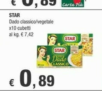Crai Star Dado Classico offerta