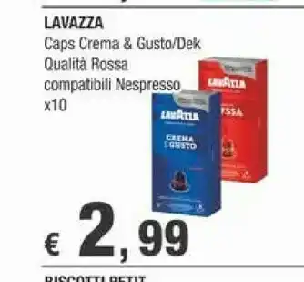Crai Lavazza Caps Crema & Gusto offerta