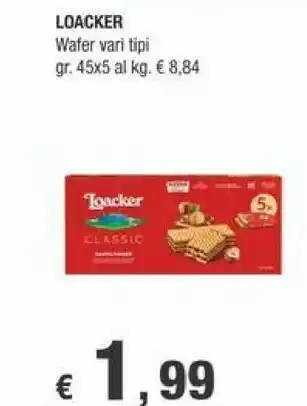 Crai Loacker Wafer offerta