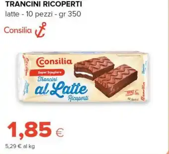 Tigre TRANCINI RICOPERTI latte - 10 pezzi - gr 350 Consilia offerta