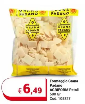 Centro Cash Formaggio Grana Padano AGRIFORM Petali 500 Gr offerta