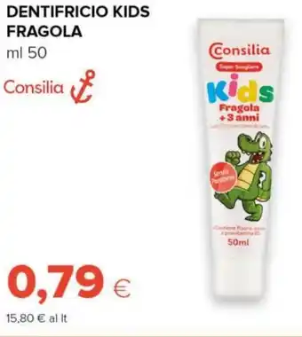 Tigre DENTIFRICIO KIDS FRAGOLA ml 50 Consilia offerta