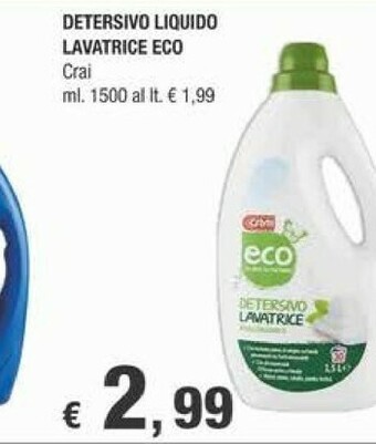 Crai Presto Detersivo lavatrice offerta