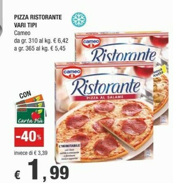 Crai Cameo Pizza Ristorante offerta