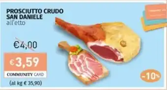 Prezzemolo e Vitale PROSCIUTTO CRUDO SAN DANIELE all'etto offerta