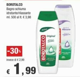 Crai Borotalco Bagnoschiuma offerta