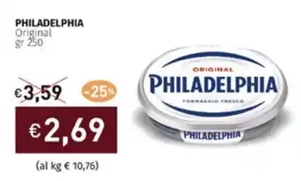 Prezzemolo e Vitale PHILADELPHIA Original gr 250 offerta