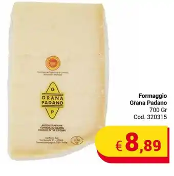 Centro Cash Formaggio Grana Padano 700 gr offerta