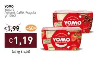 Prezzemolo e Vitale YOMO Yogurt Agrumi, Caffè, Fragola gr 125x2 offerta
