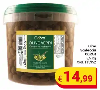 Centro Cash Olive Scabecciu COPAR 3,5 Kg offerta