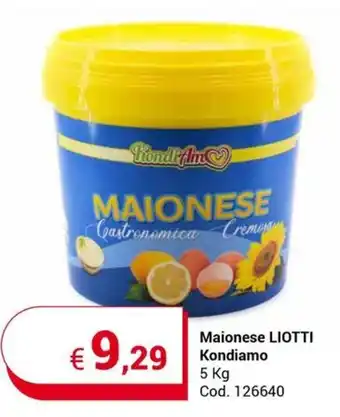 Centro Cash Maionese LIOTTI Kondiamo 5 Kg offerta