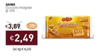 Prezzemolo e Vitale SAIWA Cruscoro Integrale gr 400 offerta