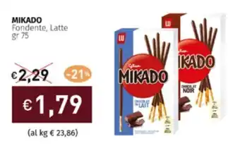 MIKADO Fondente, Latte gr 75