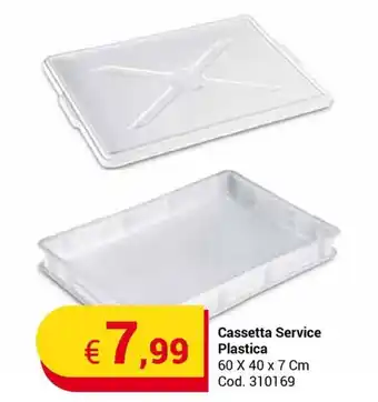 Centro Cash Cassetta Service Plastica 60 x 40 x 7 cm offerta