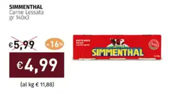 SIMMENTHAL Carne Lessata gr 140x3