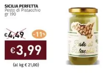 Prezzemolo e Vitale SICILIA PERFETTA Pesto di Pistacchio gr 190 offerta