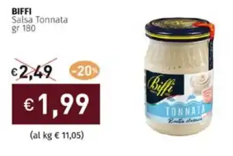 Prezzemolo e Vitale BIFFI Salsa Tonnata gr 180 offerta