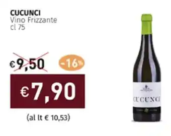 Prezzemolo e Vitale CUCUNCI Vino Frizzante cl 75 offerta