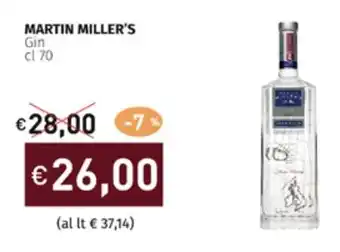 Prezzemolo e Vitale MARTIN MILLER'S Gin cl 70 offerta