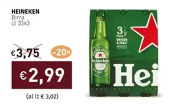 Prezzemolo e Vitale HEINEKEN Birra cl 33x3 offerta