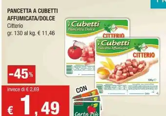Crai Citterio Pancetta offerta