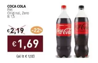 Prezzemolo e Vitale COCA COLA Pet Original, Zero lt 1,5 offerta