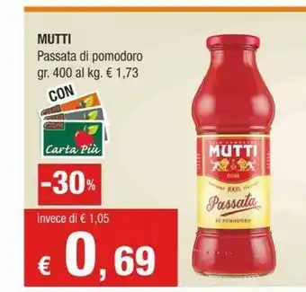 Crai Mutti Passata di pomodoro offerta