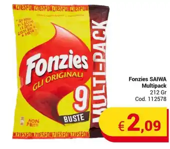 Centro Cash Fonzies SAIWA Multipack 212 Gr offerta