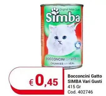 Bocconcini Gatto SIMBA Vari Gusti 415 Gr