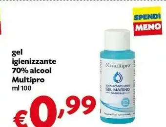 Pam Marino Multipro Gel Igienizzante 70% Alcool 100 Ml offerta