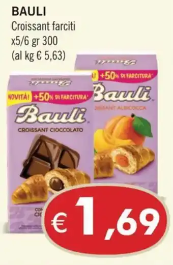 MerSi Supermercati BAULI Croissant farciti x5/6 gr 300 offerta