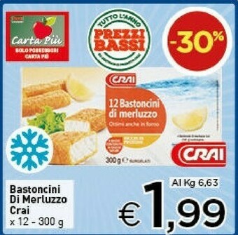 Crai Bastoncini di pesce offerta