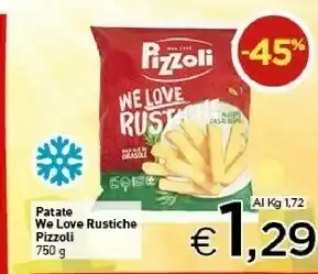 Crai Pizzoli Patatine offerta