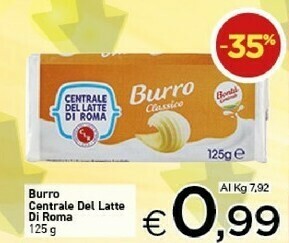 Crai Centrale del latte di roma Burro offerta