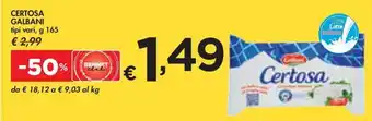 Bennet CERTOSA GALBANI tipi vari, g 165 offerta