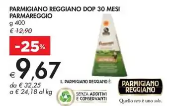 Bennet PARMIGIANO REGGIANO DOP 30 MESI PARMAREGGIO g 400 offerta